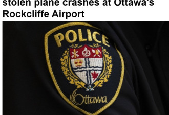 渥太华一架私人飞机被盗坠毁一人被拘留