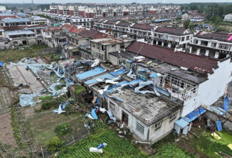 龙卷风突袭江苏 毁千栋房屋 酿10死8伤