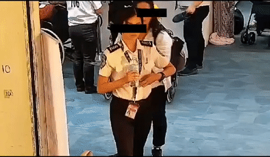 菲机场安检偷中国乘客美金 败露后火速吞下钞票