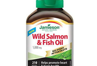 Jamieson 无腥味野生三文鱼油 210粒 保护心脑血管健康