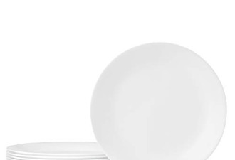 Corelle 康宁 Vitrelle 10.5英寸大号白色餐盘8件套 单个$4.3
