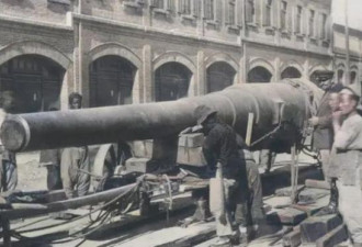 老照片：清朝购买的克虏伯大炮，每尊8万两白银