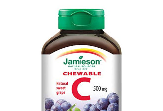 白菜价：Jamieson 健美生 维生素 C 咀嚼片 500mg 葡萄汁味