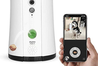 SKYMEE 宠物智能喂食器 带高清摄像头 WIFI连接 远程操控