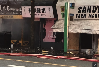 深夜突发大火！加拿大华人常去的几家中餐、奶茶店被烧毁！