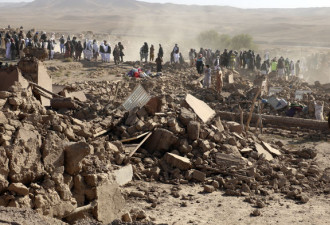 阿富汗强震死亡数激增 已2053人亡9000多人伤