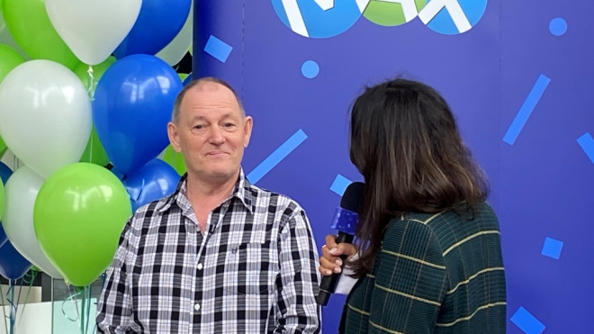 Pierre Richer wins a $50 million Lotto Max jackpot. (CTV News/Christine Long)