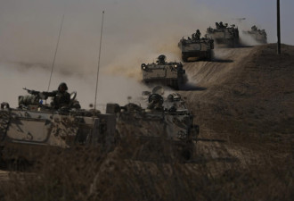 以色列军队集结坦克 突进加沙近在眼前？