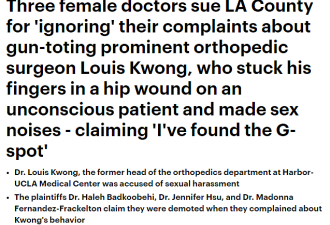 华女控告骚扰！华裔男医男女病人都不放过
