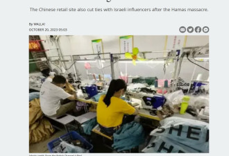 中国电商Shein热卖巴国旗 封杀以色列国旗引争议