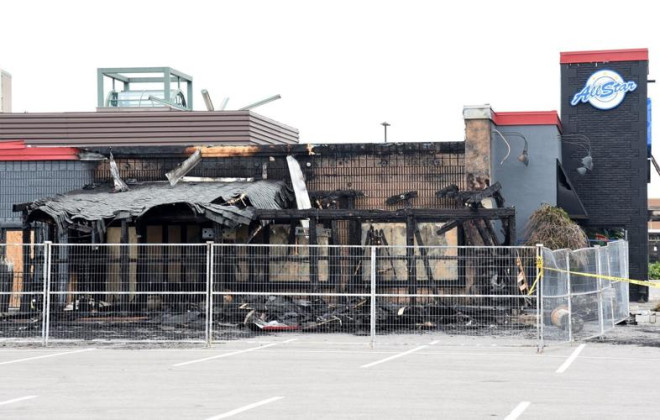 AllStar Wings and Ribs restaurant fire