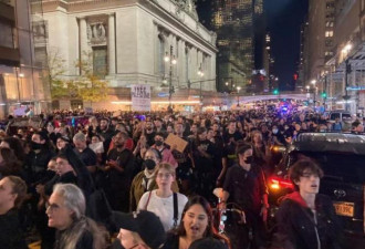 示威群众涌入促加萨停火 纽约关闭中央大车站