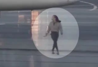 女子误机后竟闯进停机坪，用肉身拦停飞机？