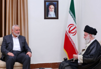面对面！伊朗领袖哈梅内伊会见哈马斯领导哈尼亚
