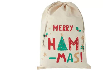谐音“哈马斯快乐” 澳圣诞火腿袋被迫下架