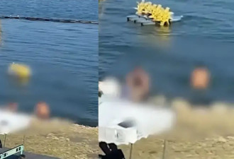 女子在大理洱海裸泳引围观 警方介入调查