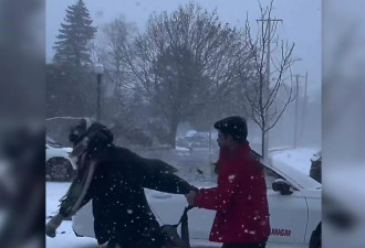 【视频】安省顾客与店员雪中搏斗：竟是因为一块巧克力！