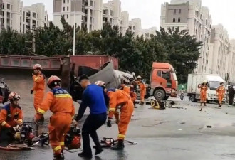 广东汕头发生8车相撞事故，致多人受伤