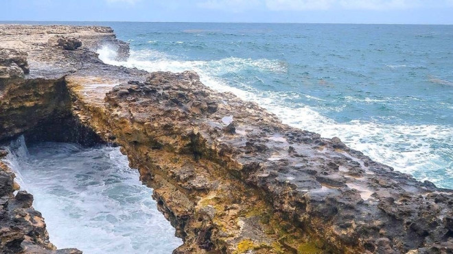 The Devil's Bridge is pictured in this image shared by the Antigua and Barbuda Defence Force. (Antigua and Barbuda Defence Force)