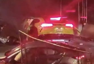 兰博基尼在纽约当街爆炸！副驾女子被活活烧死