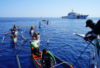 南海实录:在菲律宾渔政船上直面中国海警水炮