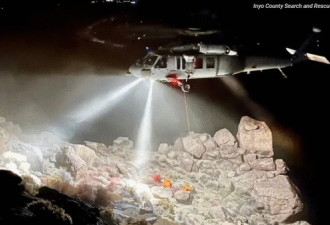 加州旅行者双腿被压1万磅巨石下 后获救