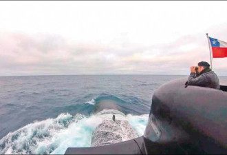 中国远洋渔船恶名昭彰 智利海军发布两张照片