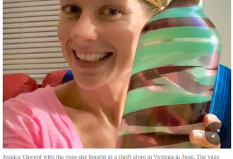 女子二手店$4买的花瓶 竟以$10万拍出! 出自大师之手