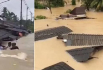 半世纪最惨 泰国暴雨水淹3米高 约40万人受灾