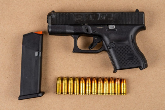 One of the firearms seized from an attempted murder investigation. (Courtesy of Peel Regional Police)