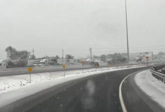 Hwy401堵疯！多伦多"双重红色警报"：雨雪狂袭12小时