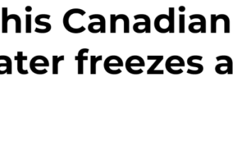 -64℃极寒!加拿大包揽全球最冷前十名,北极都弱爆了