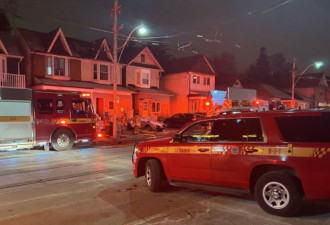 多伦多Leslieville房屋起火造成一人死亡