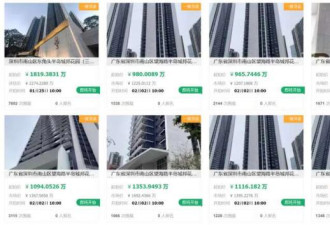 深圳知名豪宅又双叒被法拍 房价回五年前