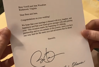 全网羡慕疯！小夫妻俩给奥巴马发婚礼请柬，竟得到了本人回复！