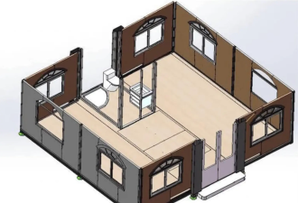 亚马逊微型房便携可折叠，两居室售价$3.5万