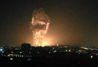 也门多地遭遇美英空袭，首都传出巨大爆炸声