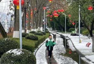 中国中部 冰粒、冻雨、雷打雪都来了