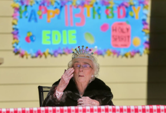 美国最长寿的人 加州老妇庆祝116岁生日