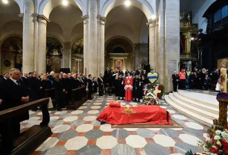 意大利王储的葬礼举行19岁“公主”受关注