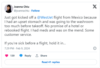 崩溃大哭！加拿大华裔女子被赶下飞机，只因&quot;去厕所次数太多&quot;