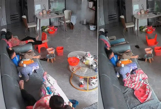 妈妈被高压锅炸趴逃出厨房心寒儿子漠视