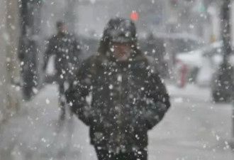 加拿大发布极寒警报-50°C，20厘米积雪