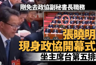 张晓明现身政协开幕 主席台第5排就坐 仍是“同志”…