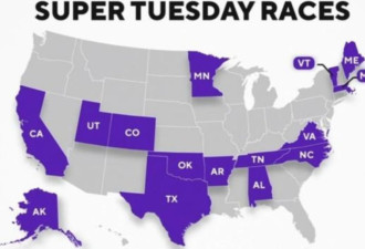 “超级星期二”多重要？16州决定总统大选候选人
