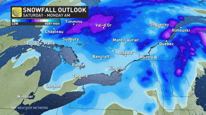 ONQC Snow accumulation mar 6