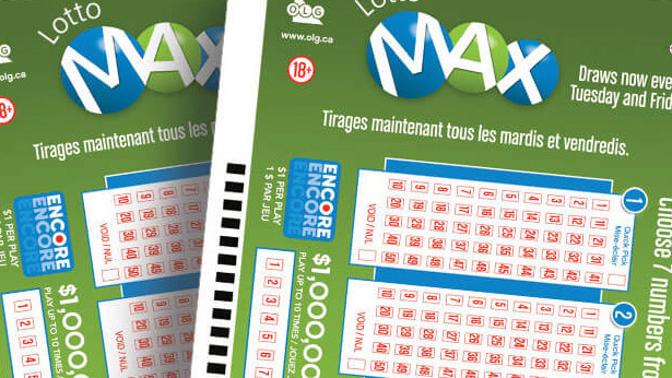 A Lotto Max ticket is seen