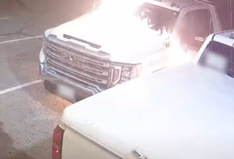 【视频】列治文山繁忙商圈出事：车辆被恶意纵火！司机命悬一线！