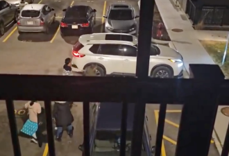 【视频】路遇劫匪，安省一家四口匆忙弃车而逃：保命要紧！