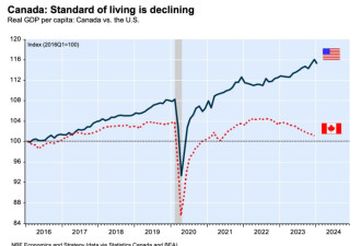 国家银行报告：加拿大生活水平急剧下降，接近失去的十年